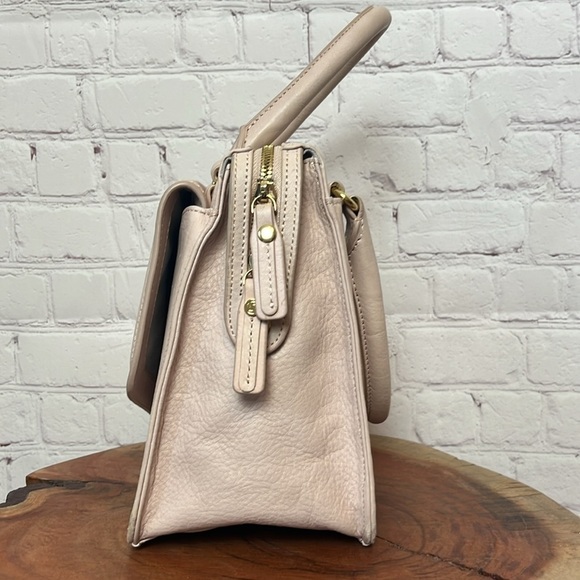 Raoul Top Handle Blush Pink Leather Handbag - Picture 2 of 15